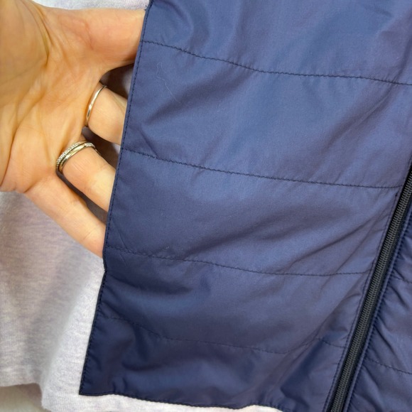 Peter Millar Navy Purple Quilted Hybrid Full Zip Vest Womens L Golf Athleisure - Picture 6 of 6
